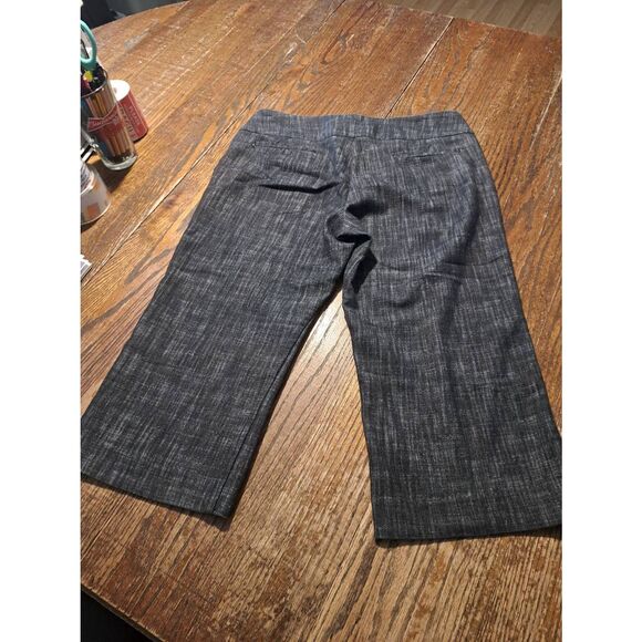 Sandro Petite 6P Black Gray Bermuda Shorts Double Button Skimmer Pedal Pushers - Picture 3 of 3